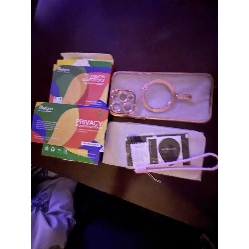 Meifigno IPhone 14 Max Cell phone Case, Rose, New In‎ Box, Complete